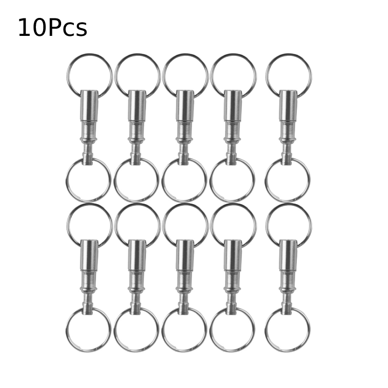 Chain Lock Combination - 10pcs Dual staccabile portachiavi a sgancio