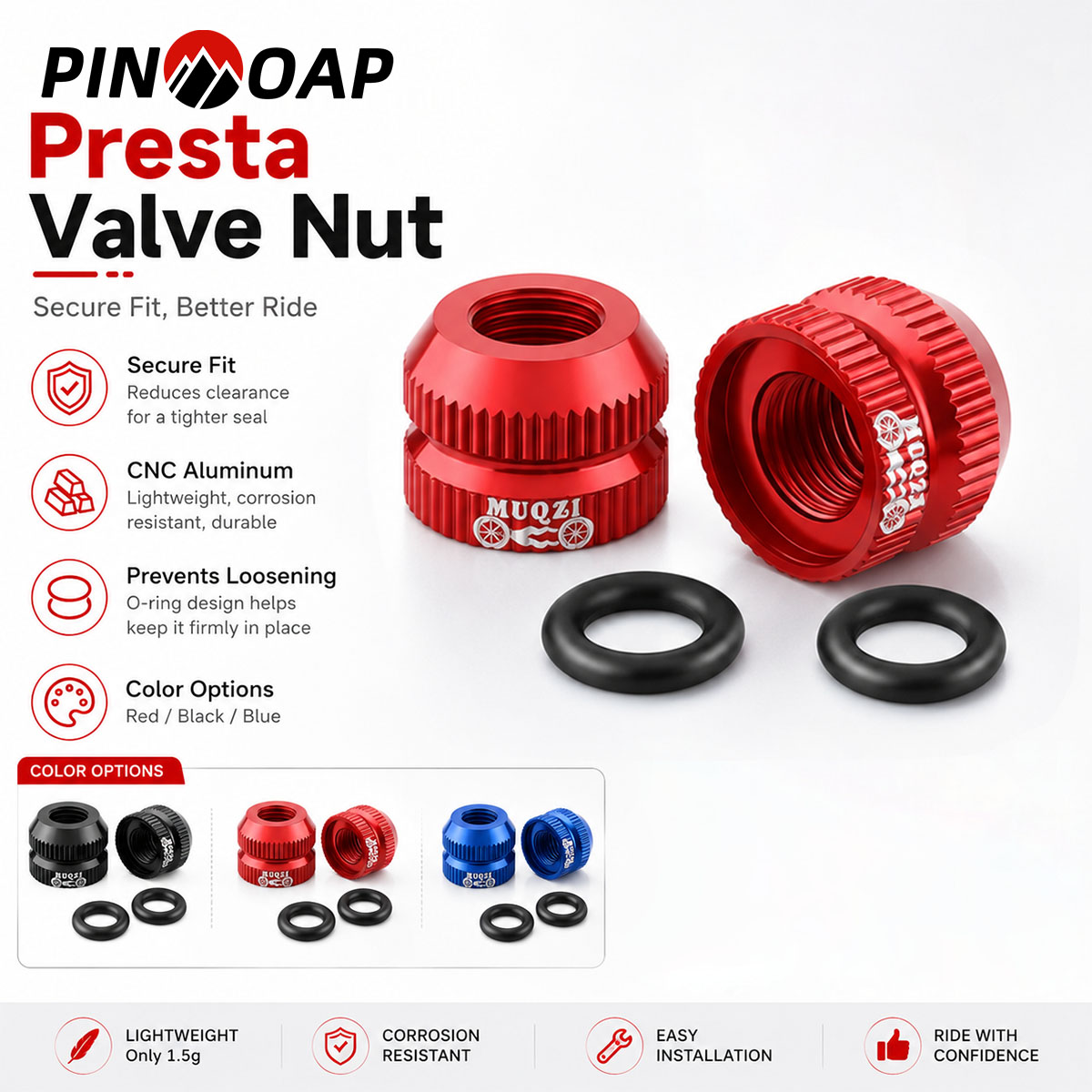 PINMOAP 2 Pezzi Dado Valvola P - Commuter Bike Lock recensione e prezzo